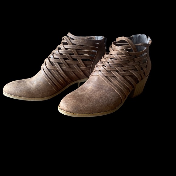 Brown 2” Heel Booties - Picture 2 of 6